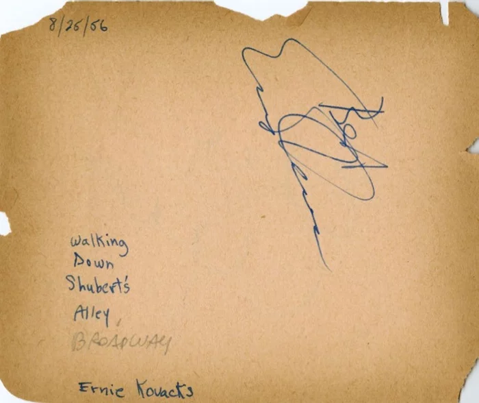 Ernie Kovacs autograph