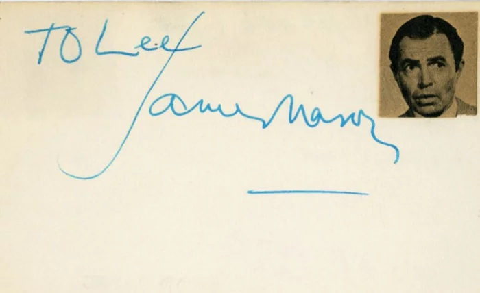 James Mason autograph