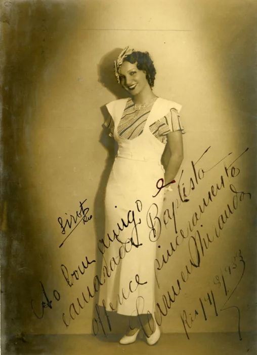 Carmen Miranda autograph