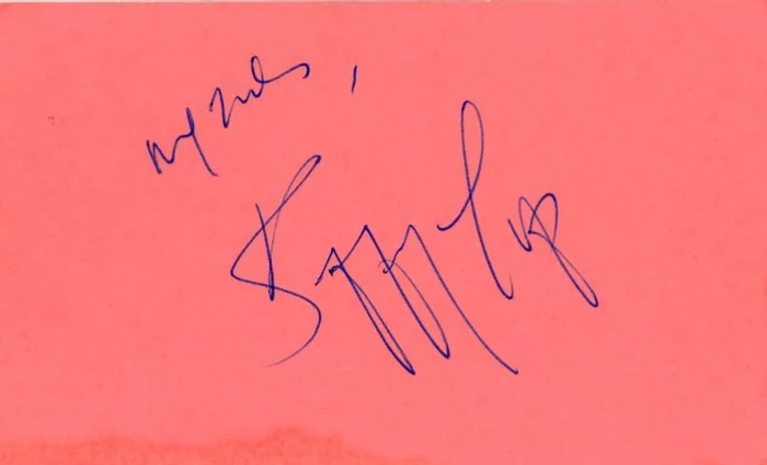 Iggy Pop autograph