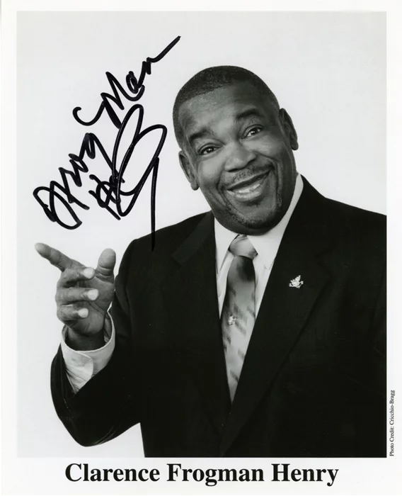 Clarence Frogman Henry autograph