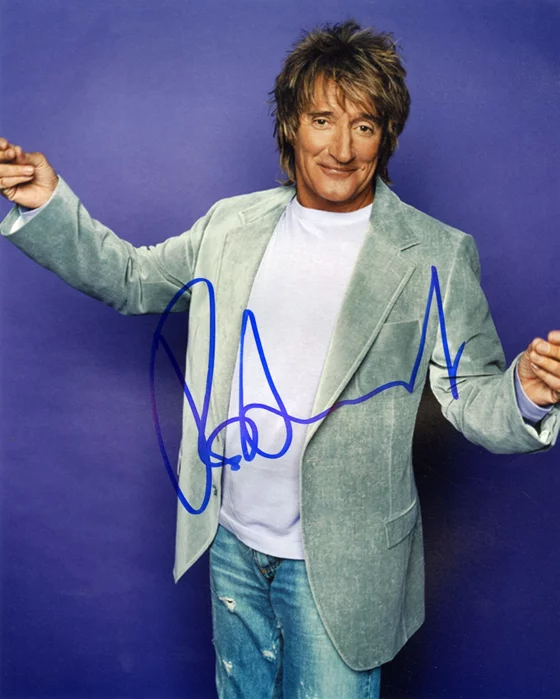 Rod Stewart autograph