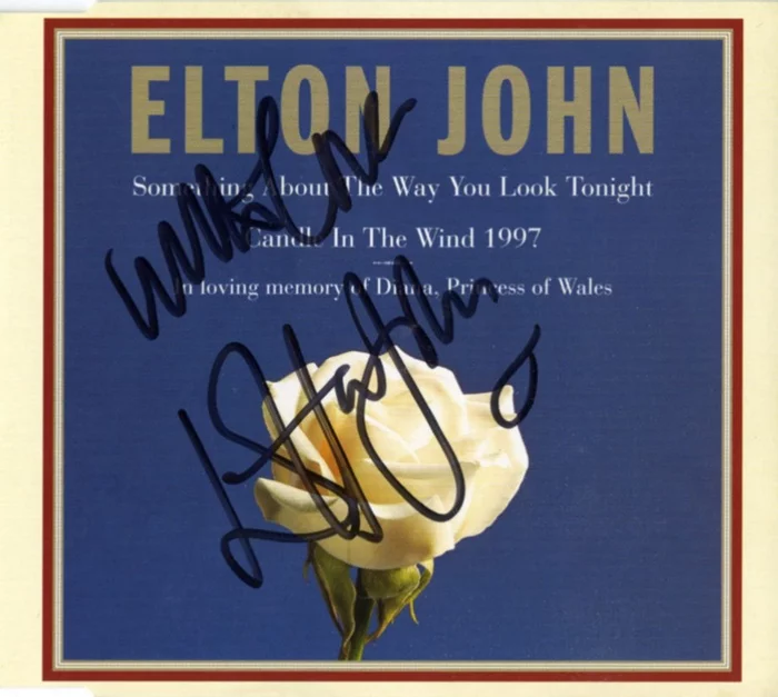 Elton John autograph