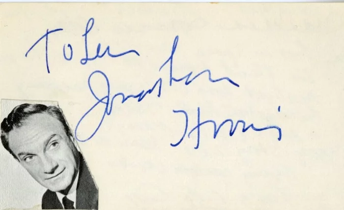 Jonathan Harris autograph