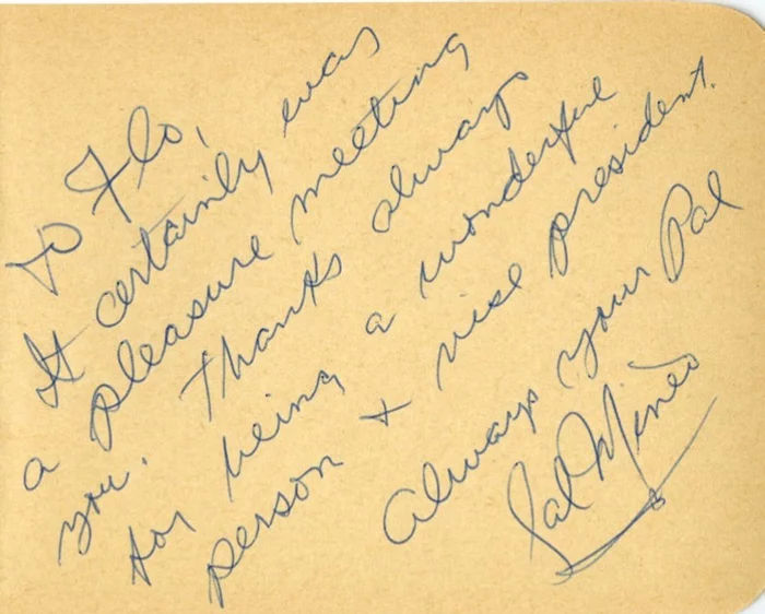 Sal Mineo autograph