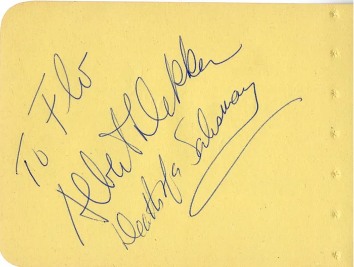 Albert Dekker autograph