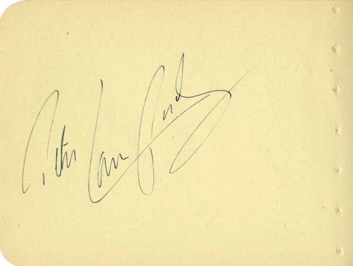 Peter Lawford autograph