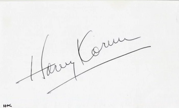 Harvey Korman autograph