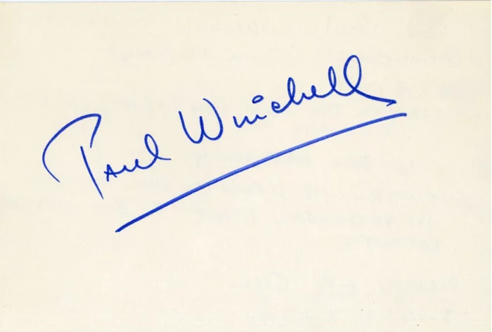 Paul Winchell autograph
