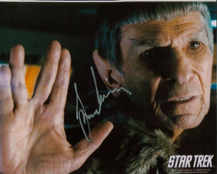 Leonard Nimoy autograph