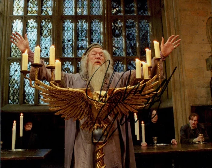 Michael Gambon autograph