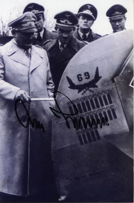Adolf Galland autograph
