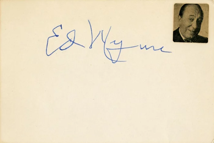 Ed Wynn autograph