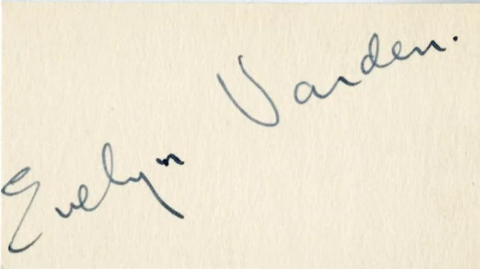 Evelyn Varden autograph