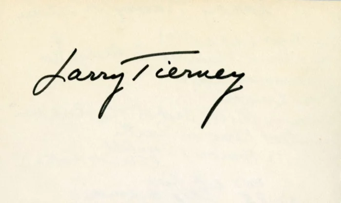 Lawrence Tierney autograph