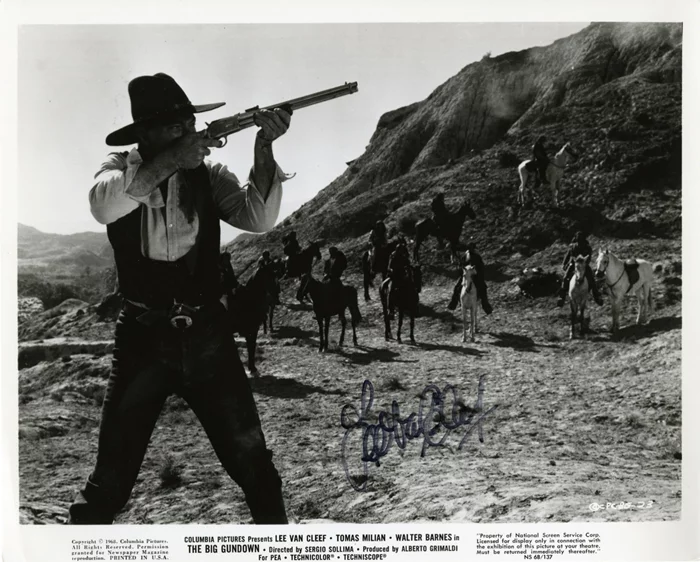 Lee Van Cleef autograph
