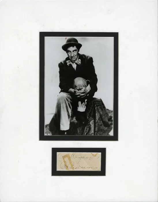 Chico Marx autograph