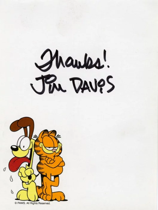 Jim Davis autograph