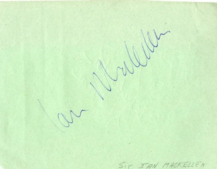 Ian McKellen autograph