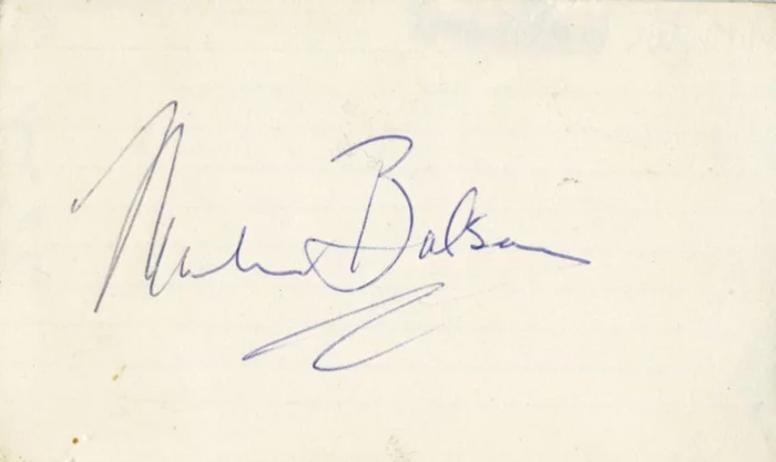 Martin Balsam autograph