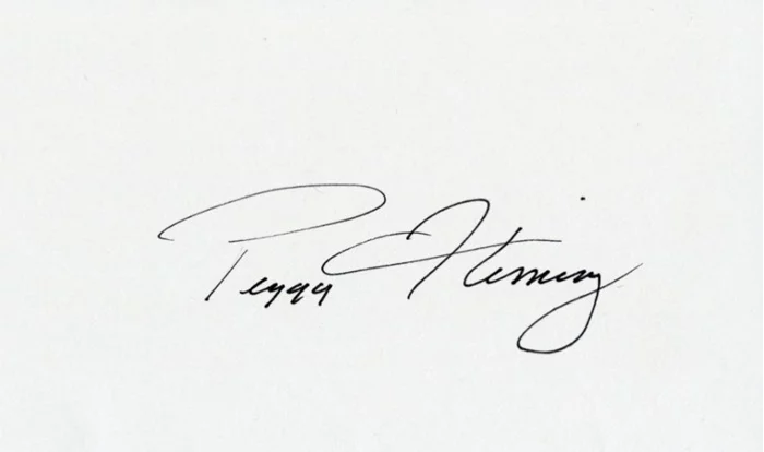 Peggy Fleming autograph