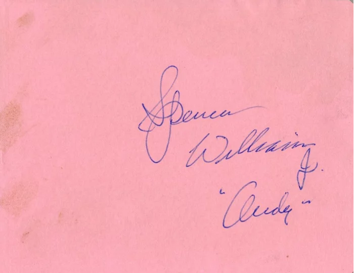 Spencer Williams autograph