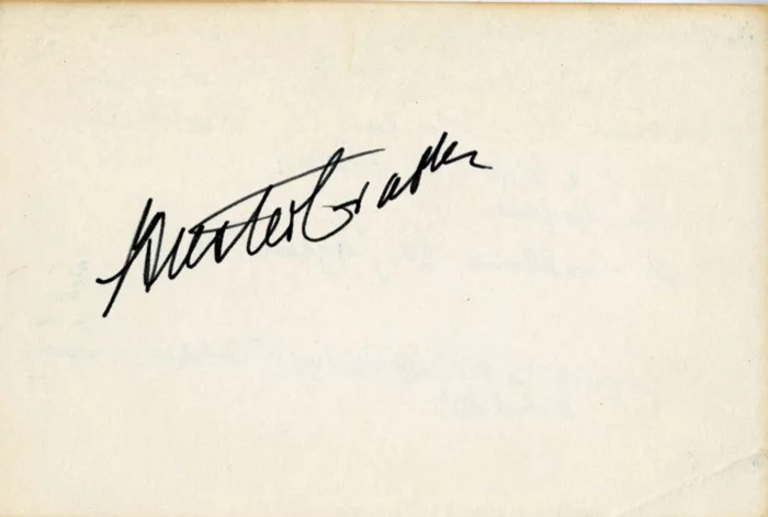 Buster Crabbe autograph