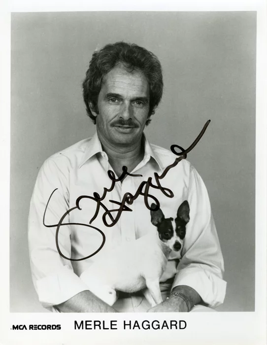 Merle Haggard autograph