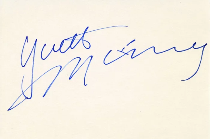 Yvette Mimieux autograph