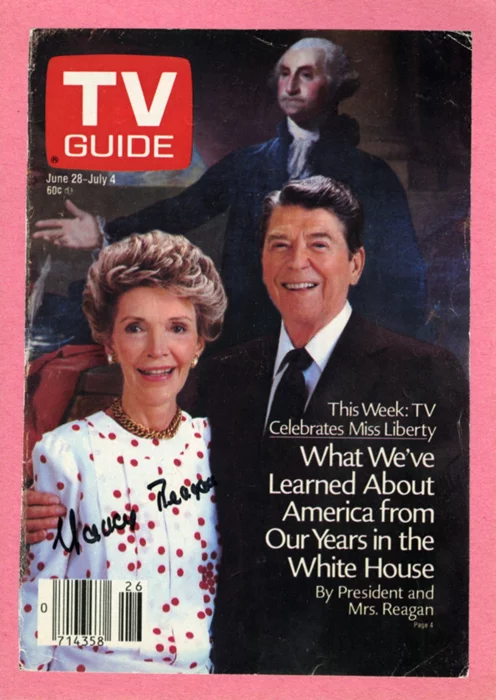 Nancy Reagan autograph