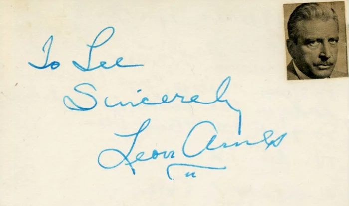 Leon Ames autograph