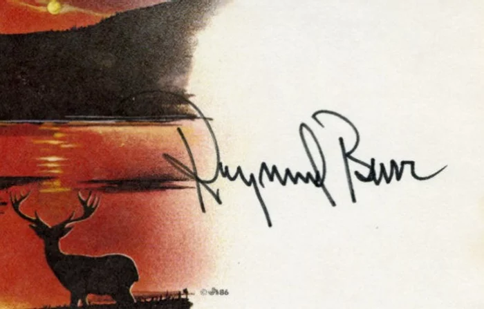 Raymond Burr autograph