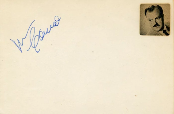 William Conrad autograph