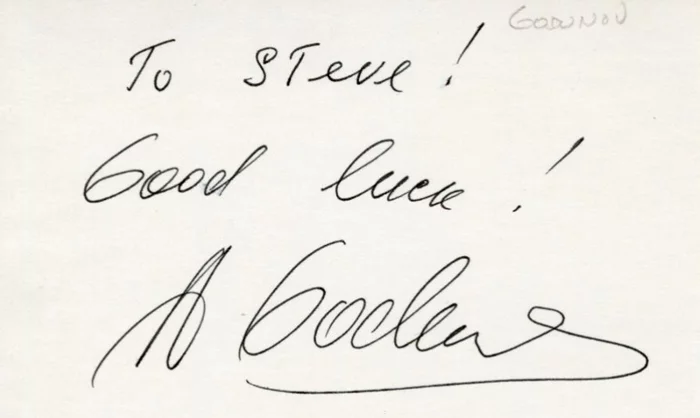 Alexander Godunov autograph