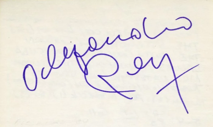 Alejandro Rey autograph