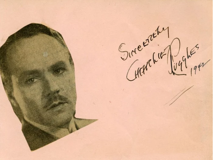 Charlie Ruggles autograph
