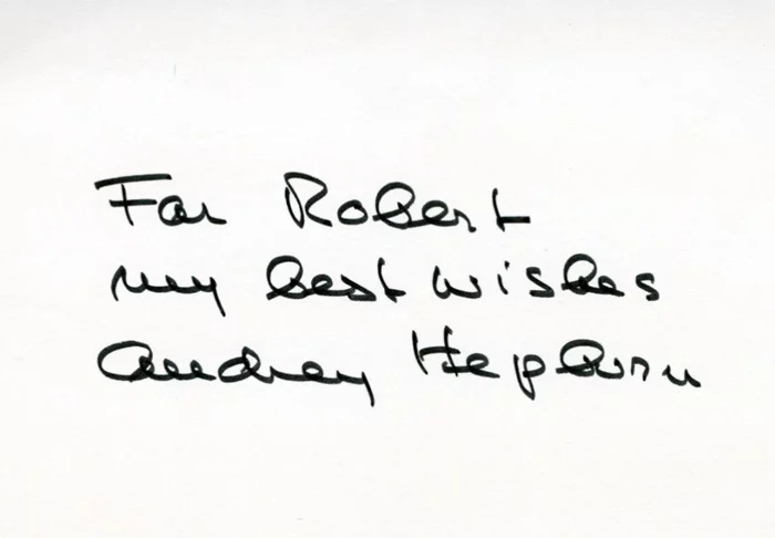 Audrey Hepburn autograph