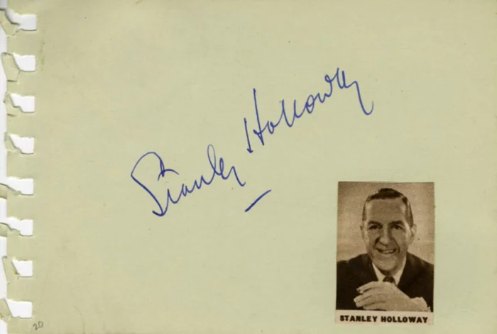 Stanley Holloway autograph