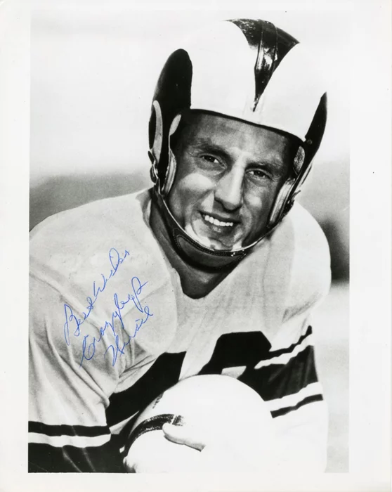 Crazylegs Hirsch autograph