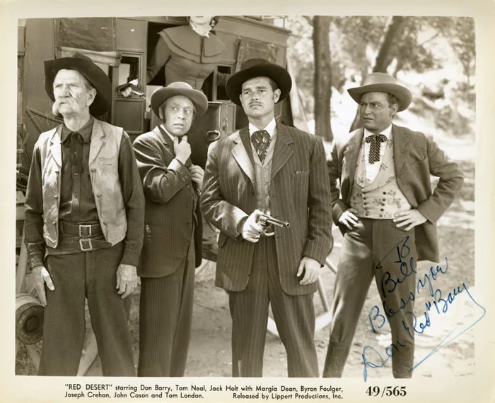 Don 'Red' Barry autograph