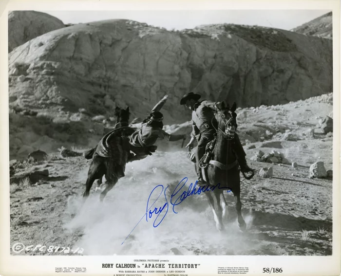 Rory Calhoun autograph