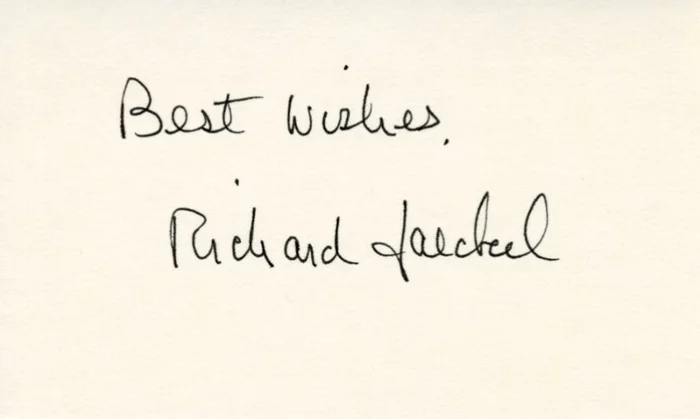Richard Jaeckel autograph