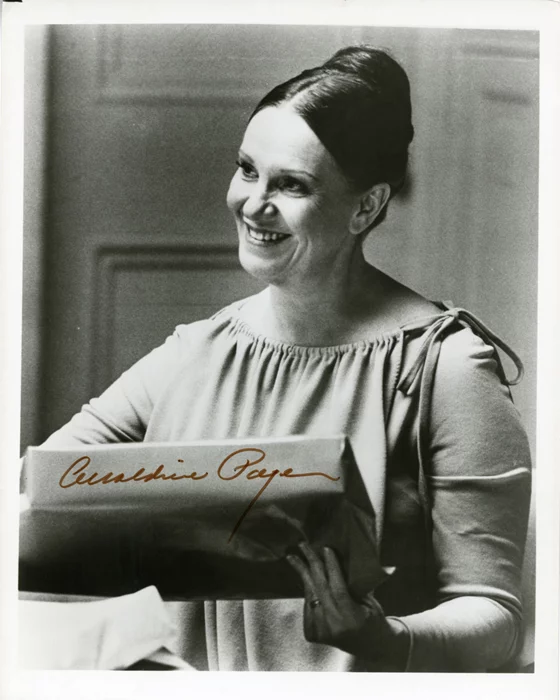 Geraldine Page autograph