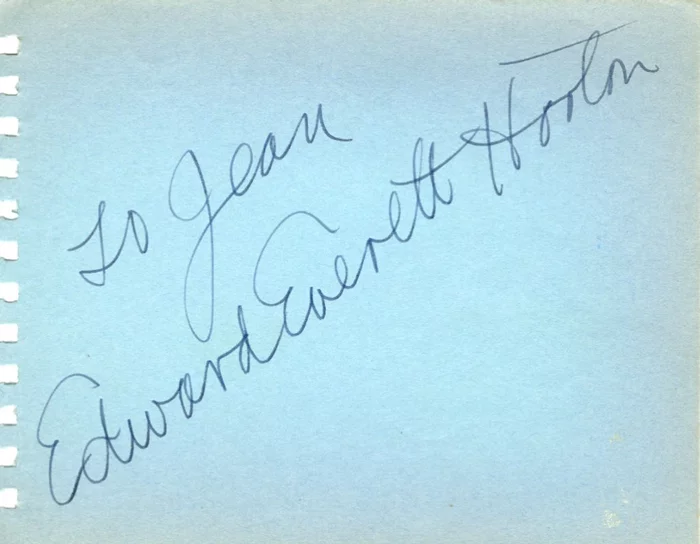 Edward Everett Horton autograph