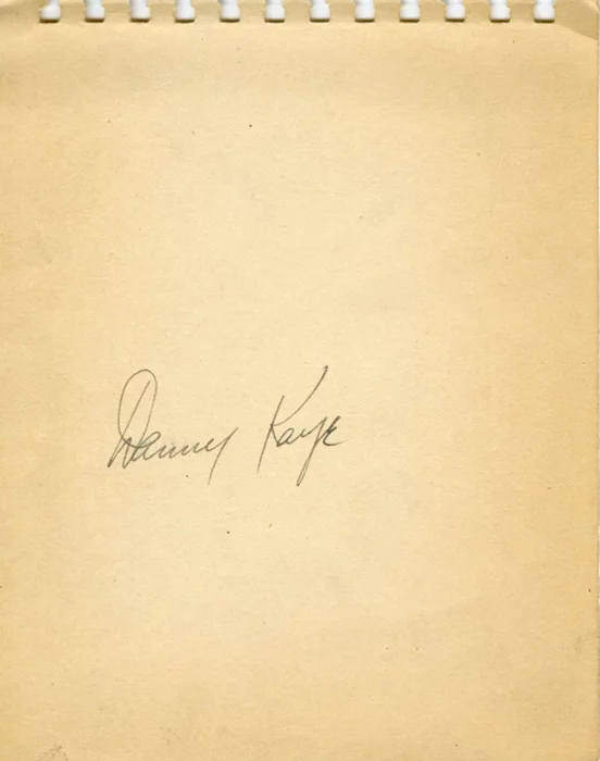 Danny Kaye autograph