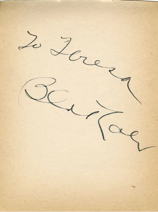 Bert Lahr autograph