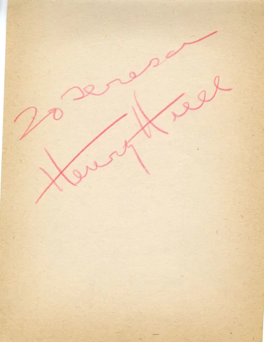 Henry Hull autograph