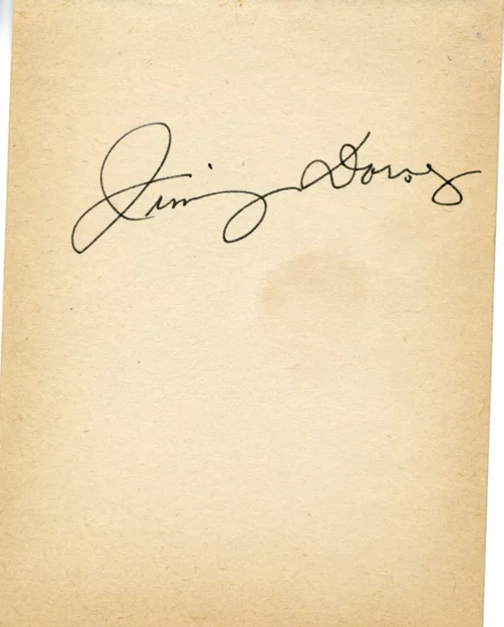 Jimmy Dorsey autograph