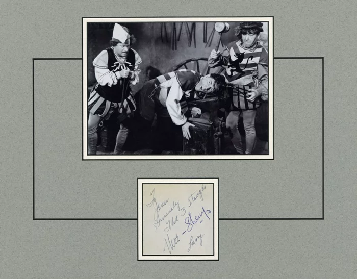 The Three Stooges autograph