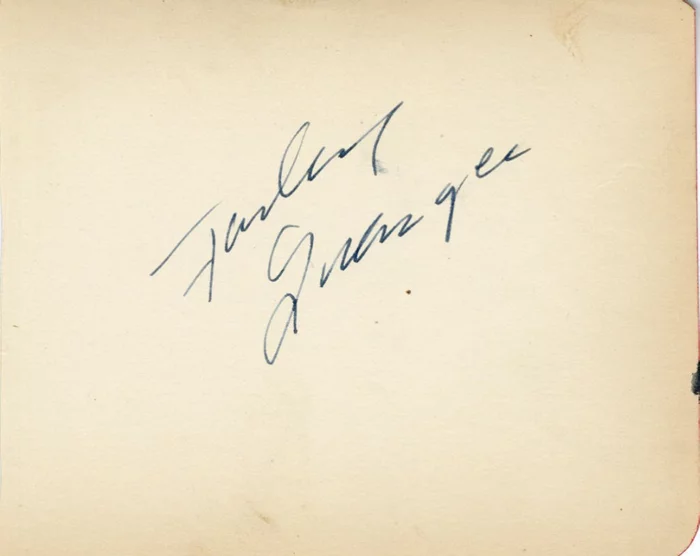 Farley Granger autograph